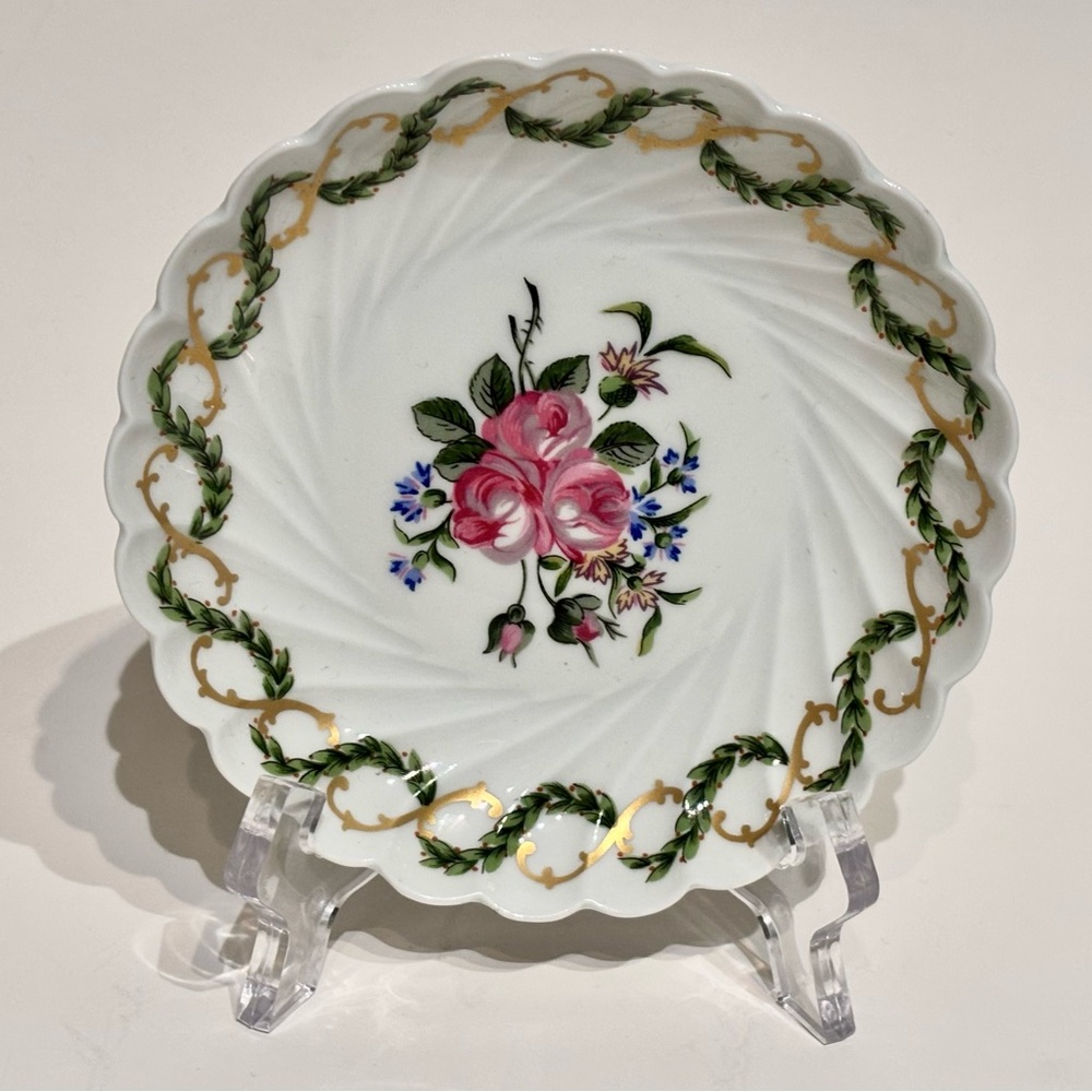 Haviland Limoges Louveciennes Torse Gilded Porcelain Dessert Sauce Bowl